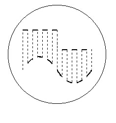 采用“断续”转换方式的波形示意图